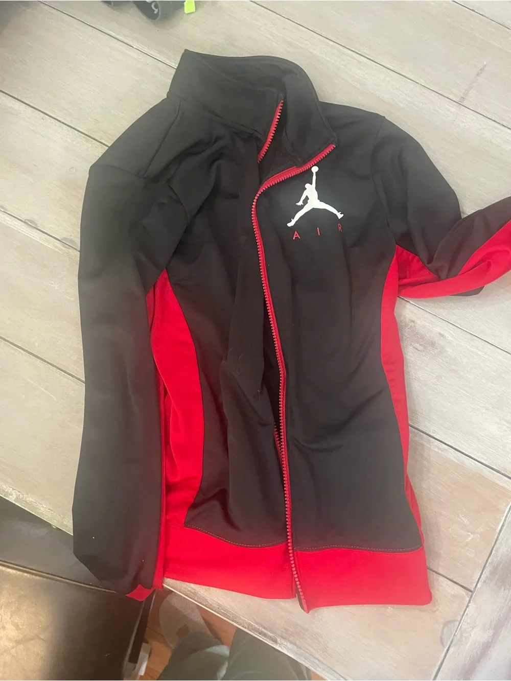 Nike Black & Red Kids Bomber Jacket with Jumpman Logo